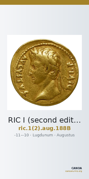 RIC I (second edition) Augustus 188B — CANOA