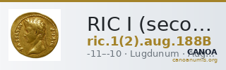 RIC I (second edition) Augustus 188B — CANOA