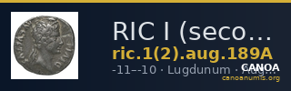 RIC I (second edition) Augustus 189A — CANOA