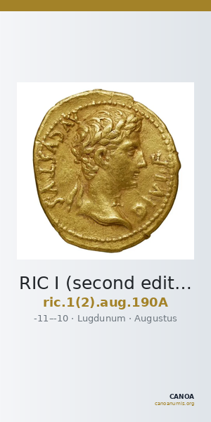 RIC I (second edition) Augustus 190A — CANOA