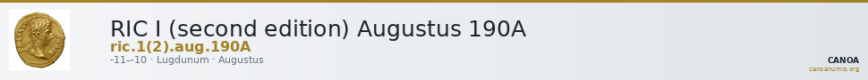 RIC I (second edition) Augustus 190A — CANOA