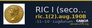 RIC I (second edition) Augustus 190B — CANOA