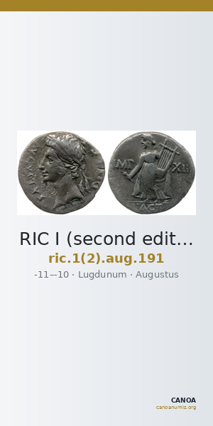 RIC I (second edition) Augustus 191 — CANOA