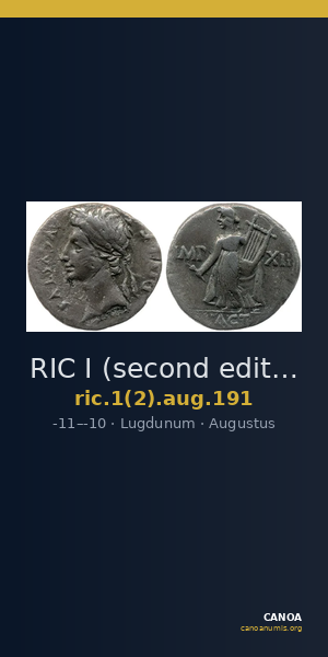 RIC I (second edition) Augustus 191 — CANOA