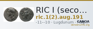 RIC I (second edition) Augustus 191 — CANOA