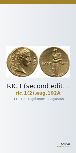 RIC I (second edition) Augustus 192A — CANOA