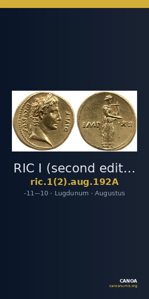 RIC I (second edition) Augustus 192A — CANOA