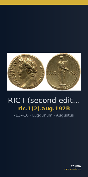 RIC I (second edition) Augustus 192B — CANOA