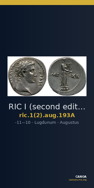 RIC I (second edition) Augustus 193A — CANOA