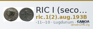 RIC I (second edition) Augustus 193B — CANOA