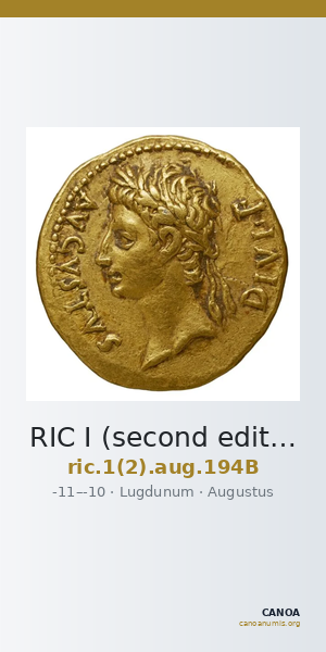 RIC I (second edition) Augustus 194B — CANOA