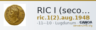 RIC I (second edition) Augustus 194B — CANOA