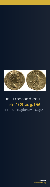 RIC I (second edition) Augustus 196 — CANOA
