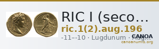 RIC I (second edition) Augustus 196 — CANOA