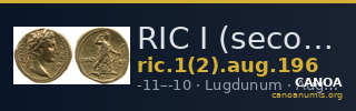 RIC I (second edition) Augustus 196 — CANOA