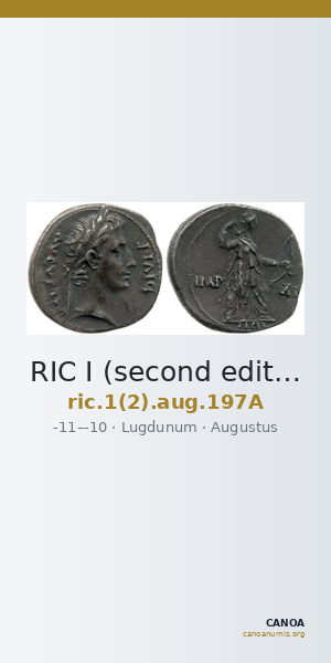 RIC I (second edition) Augustus 197A — CANOA