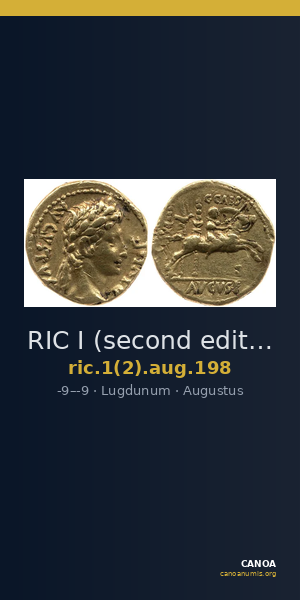 RIC I (second edition) Augustus 198 — CANOA