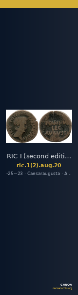 RIC I (second edition) Augustus 20 — CANOA