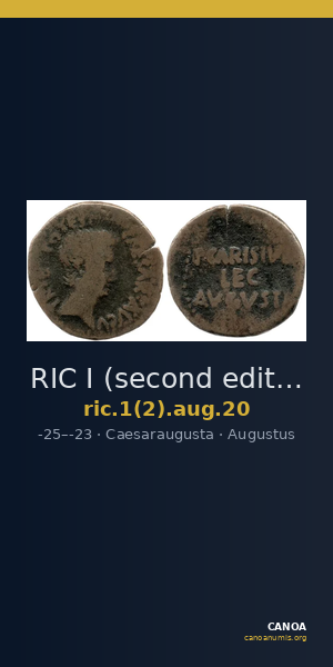 RIC I (second edition) Augustus 20 — CANOA