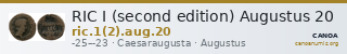 RIC I (second edition) Augustus 20 — CANOA