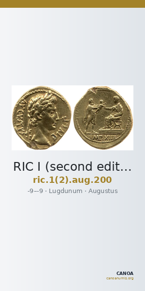 RIC I (second edition) Augustus 200 — CANOA