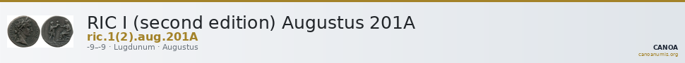 RIC I (second edition) Augustus 201A — CANOA