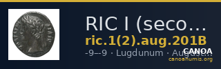 RIC I (second edition) Augustus 201B — CANOA