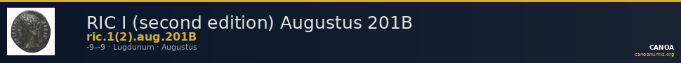RIC I (second edition) Augustus 201B — CANOA