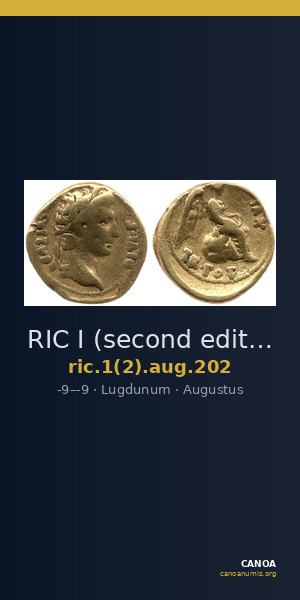 RIC I (second edition) Augustus 202 — CANOA