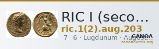 RIC I (second edition) Augustus 203 — CANOA