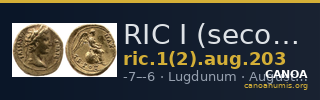 RIC I (second edition) Augustus 203 — CANOA