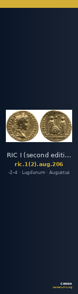 RIC I (second edition) Augustus 206 — CANOA