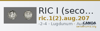 RIC I (second edition) Augustus 207 — CANOA