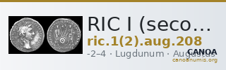 RIC I (second edition) Augustus 208 — CANOA
