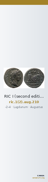 RIC I (second edition) Augustus 210 — CANOA