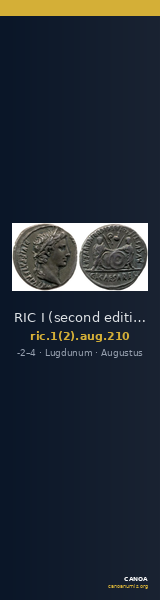 RIC I (second edition) Augustus 210 — CANOA