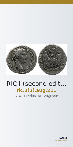RIC I (second edition) Augustus 211 — CANOA