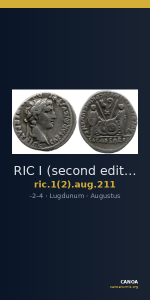 RIC I (second edition) Augustus 211 — CANOA