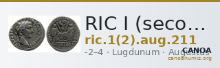 RIC I (second edition) Augustus 211 — CANOA