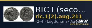 RIC I (second edition) Augustus 211 — CANOA