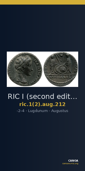 RIC I (second edition) Augustus 212 — CANOA