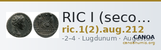RIC I (second edition) Augustus 212 — CANOA