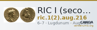 RIC I (second edition) Augustus 216 — CANOA