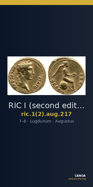 RIC I (second edition) Augustus 217 — CANOA