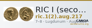 RIC I (second edition) Augustus 217 — CANOA