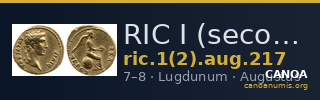 RIC I (second edition) Augustus 217 — CANOA