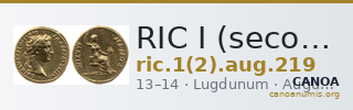RIC I (second edition) Augustus 219 — CANOA