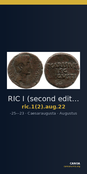 RIC I (second edition) Augustus 22 — CANOA