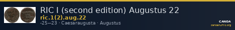 RIC I (second edition) Augustus 22 — CANOA