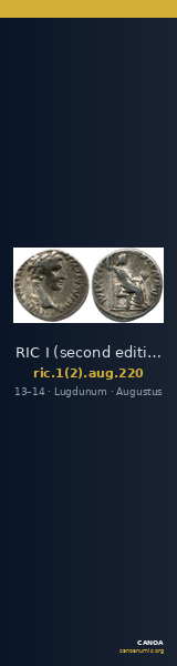 RIC I (second edition) Augustus 220 — CANOA